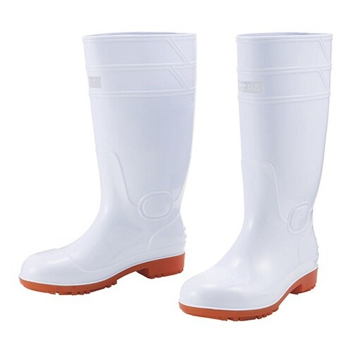 S3208 安全長靴 白 26.5cm