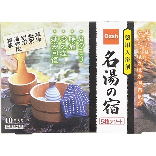 薬用入浴剤 名湯の宿 5種アソート10包