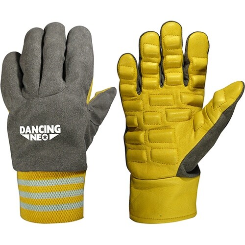 防振手袋 ダンシングネオ イエロー フリ