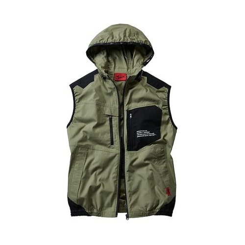 54110 空調服ベスト カーキ EL