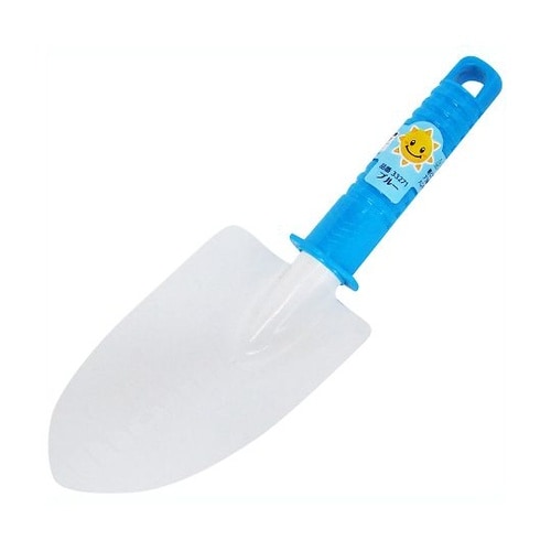 プラ柄 移植コテ 太 ブルー