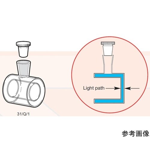 31/Q/2 円筒形短光路石英セル
