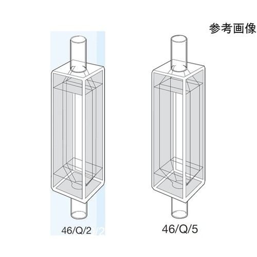 46/Q/5 インラインフロー石英セル