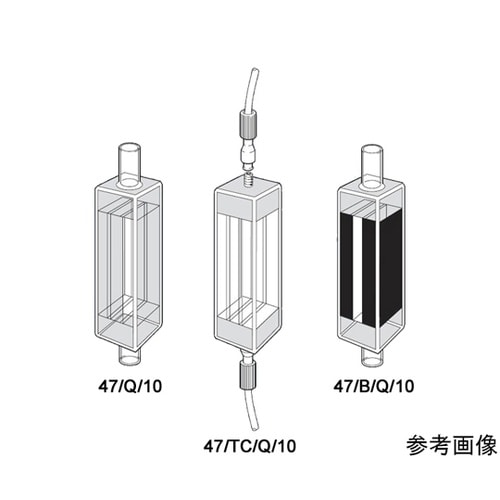 47/Q/10 インラインフロー石英セル