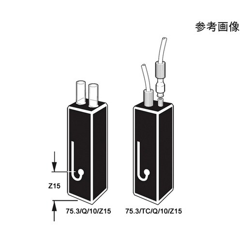 75.3/Q/5/Z8.5フロー石英セル
