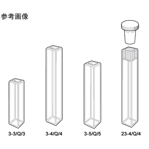 3−4/Q/4 蛍光細径マイクロ石英セル