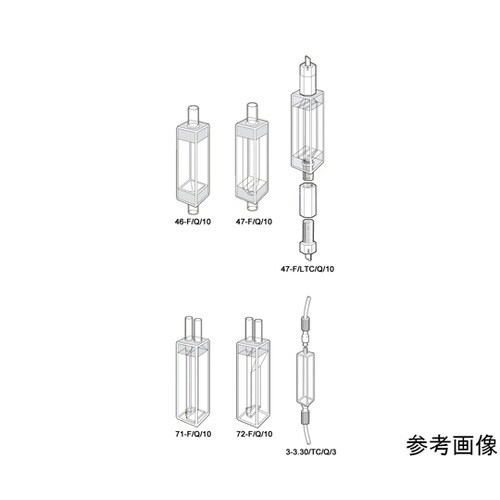 3−2.30/TC/Q/2フロー石英セル
