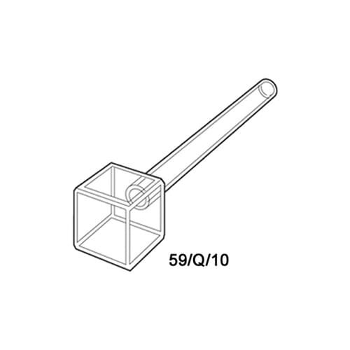 59/Q/10 蛍光キューブ石英セル
