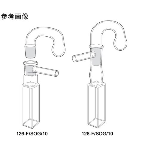 128−F/Q/2 スタンダード石英セル
