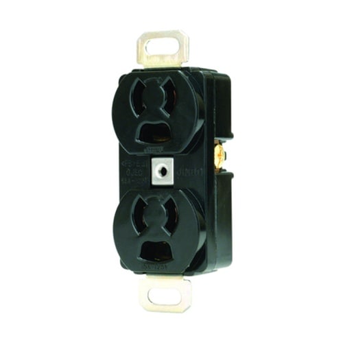 1139A 抜止接地Wコンセント 黒