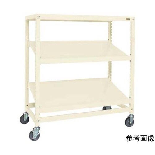 キャスターラックRK型(ゴム車・傾斜棚・