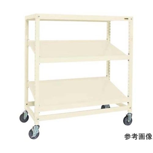 キャスターラックRK型(ゴム車・傾斜棚・