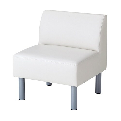 ロビーベンチW60cm 背付き アイボリ