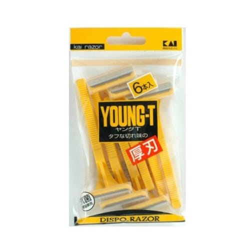 カミソリ ヤングT 6本入 T−6