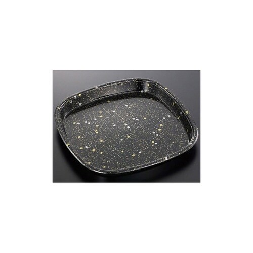 寿司容器 HS角桶 60 黒金箔−BK