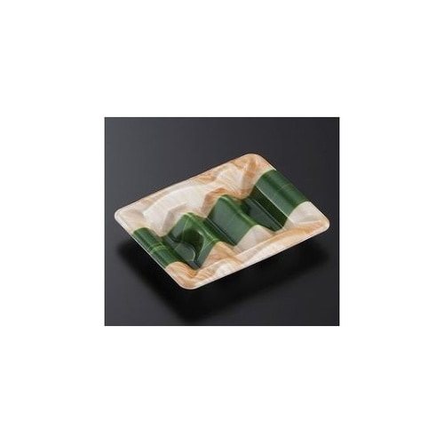 寿司容器 豊味巻 3段 笹木肌 身 24