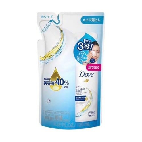 ダヴ 3in1 メイクも落とせる泡洗顔料