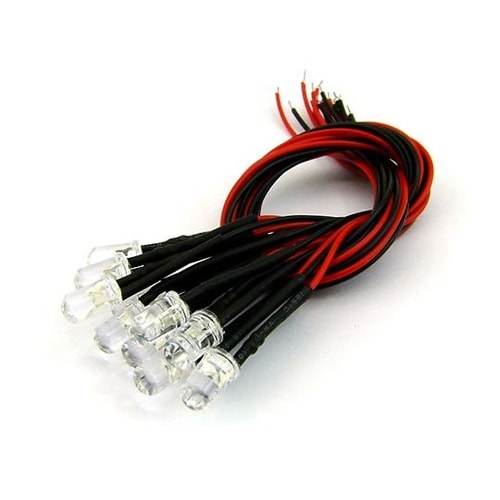 20cm線付LED φ5mm アソートパ