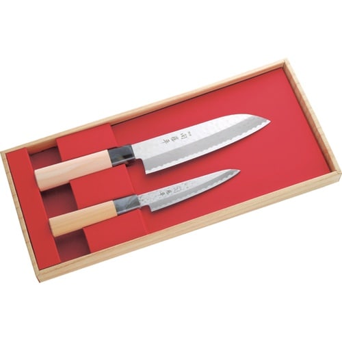 関藤平作 鎚起2本組セット(三徳・ペティ