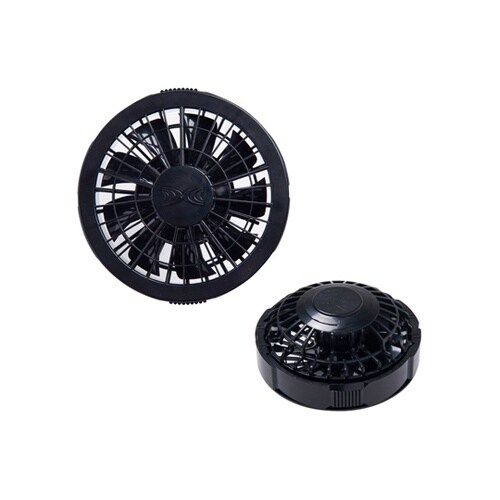 空調服用ワンタッチファン ブラック 2個