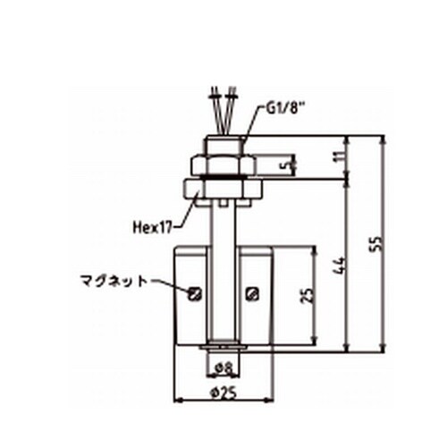 ミニフロート 垂直取付タイプ −20ー+