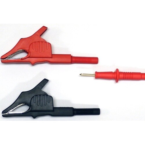 ワニ口クリップ 赤・黒 ZBB−218/