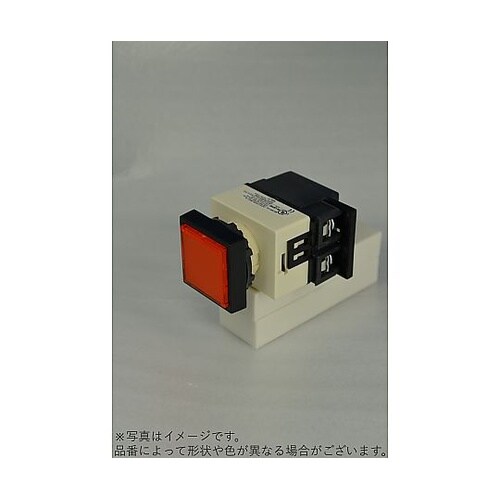 φ25トランス付角形パイロットライト角黒