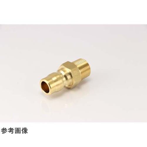 両路開放型プラグ 真鍮製 R3/8(外ネ