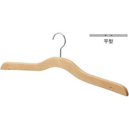 木製和装用ハンガー クリア 平型 W51