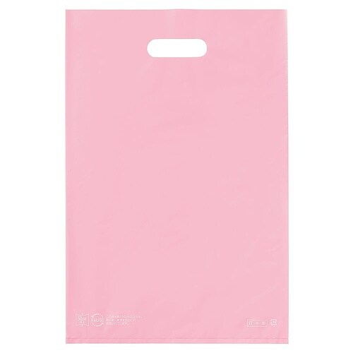 ポリ袋ハード型 ピンク 30×45cm