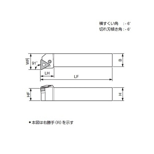 ホルダ 外径旋削用 PTFNR2525M