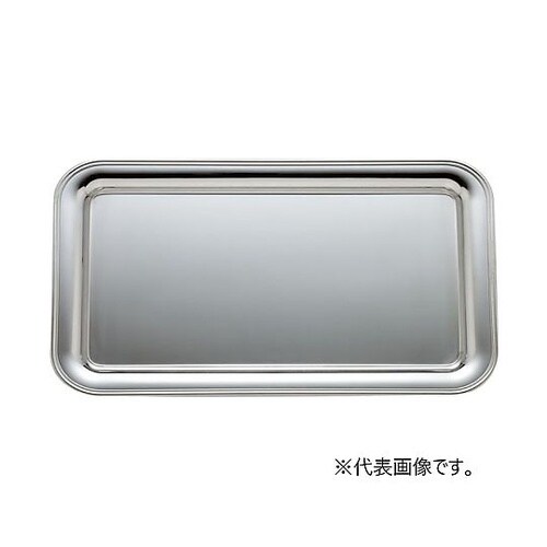 UK 18−8ハーフサイズ角盆 菊渕