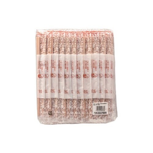 ポリ完封エコ白樺元禄箸楊子入(100膳入