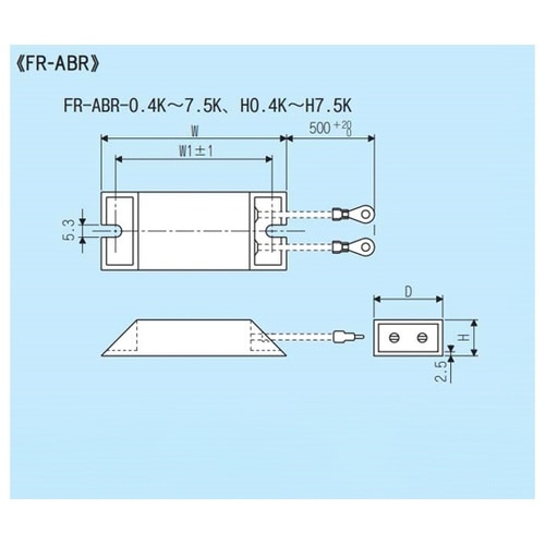 インバータ FR−ABR−0.75K