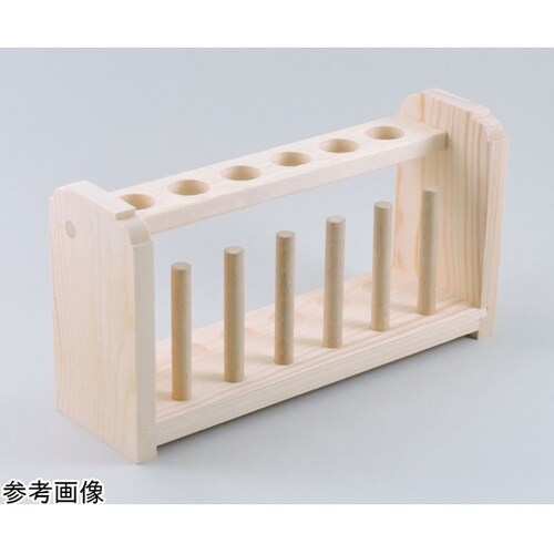 木製試験管立て 6本立 zwtu6