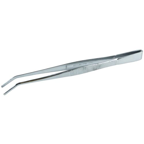 ピンセット #8 筋入150mm 曲 #