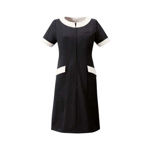 ワンピース ブラック 9号 丸編みニット