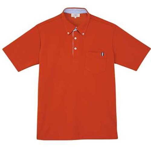 ニットシャツ ディープオレンジ LL(身