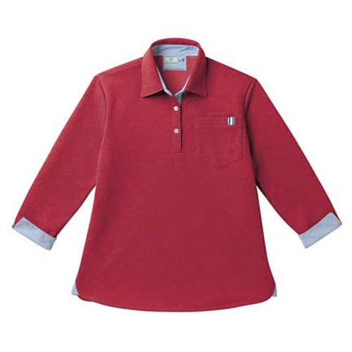 レディスニットシャツ ストロベリーレッド