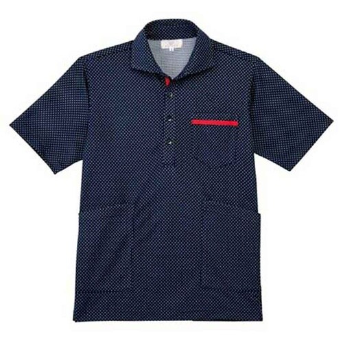 ニットシャツ ネイビー LL(身丈74c