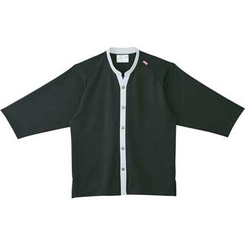 前開きシャツ ボトルグリーン LL(身丈