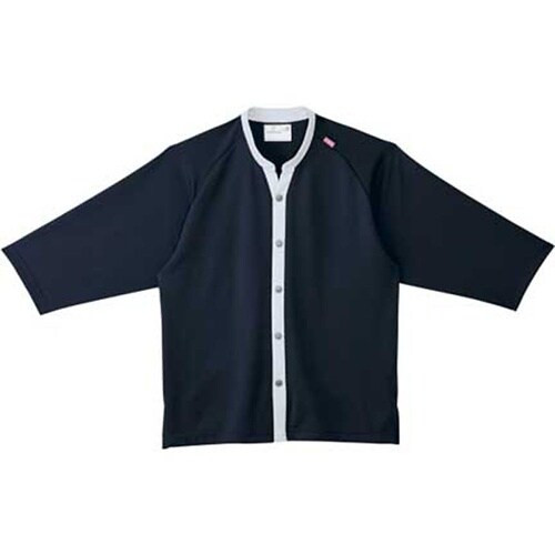 前開きシャツ ネイビー LL(身丈74c