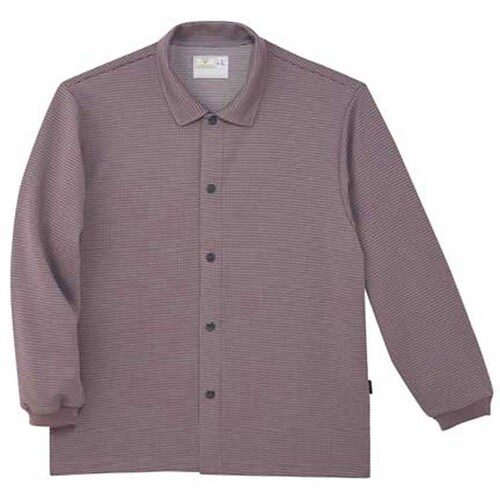 前開きシャツ ローズブラウン L(身丈7