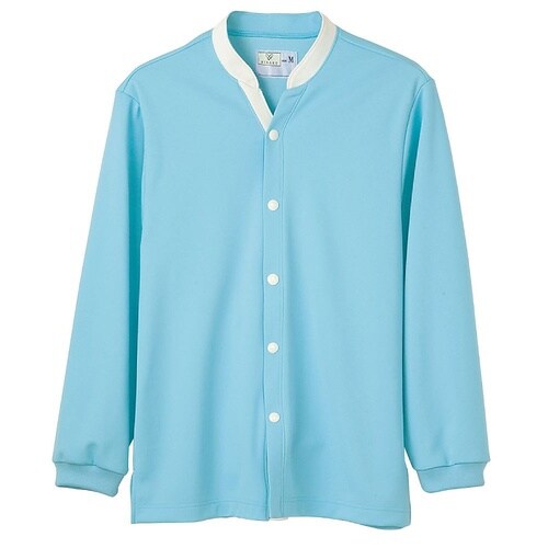前開きシャツ ブルー L(身丈70cm)