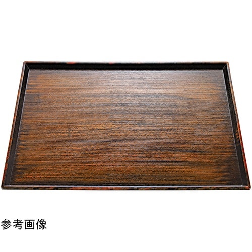 尺4 清流長手木目盆 栃塗SL 1582