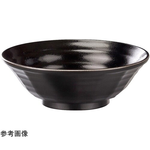 18cm 超耐熱ラーメン鉢 黒タタキ 4