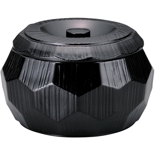 はつり亀甲丼(蓋・親)黒塗(内黒) 41