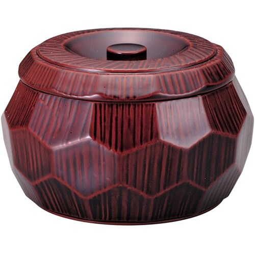 はつり亀甲丼(蓋・親)本漆調溜塗 410