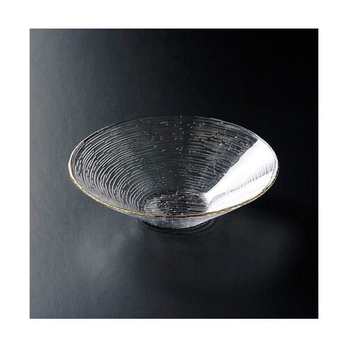 φ200 大鉢 透明/縁金 801160