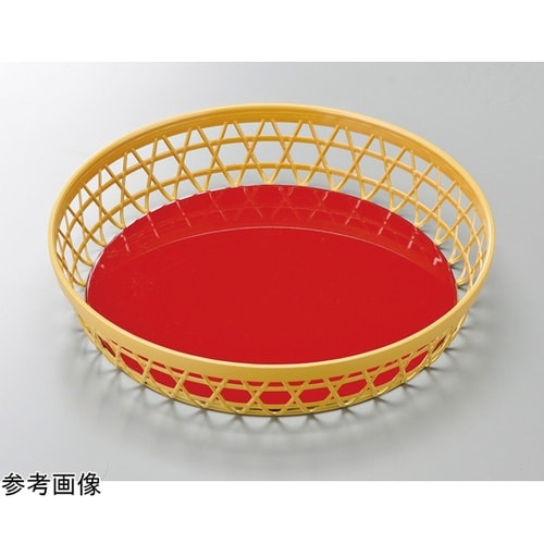 ABS9寸 竹丸かご クリーム内朱 51